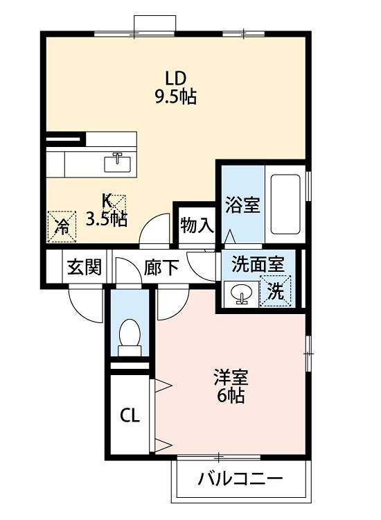 エストコリーヌ　Ⅰ番館 間取り
