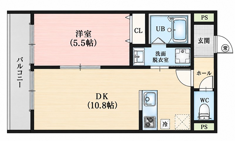 EIJU牧野駅前B 間取り