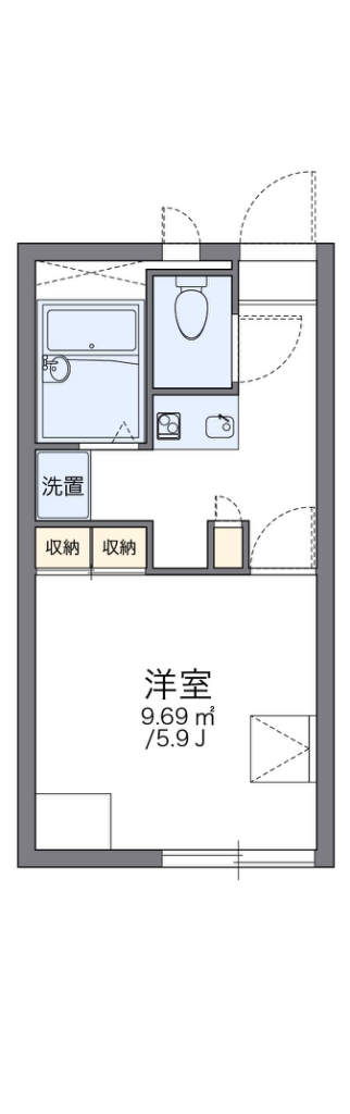 レオパレスプランタン壱番館 間取り
