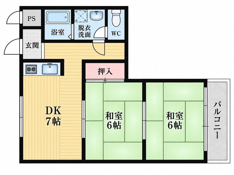 香里大西第一ビル 間取り
