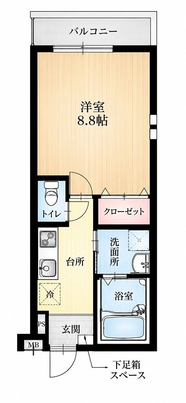 フジパレス津田駅前Ⅲ番館 間取り