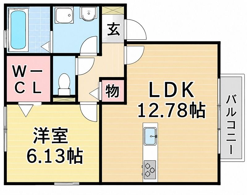 ルミエール東中振Ａ棟 間取り