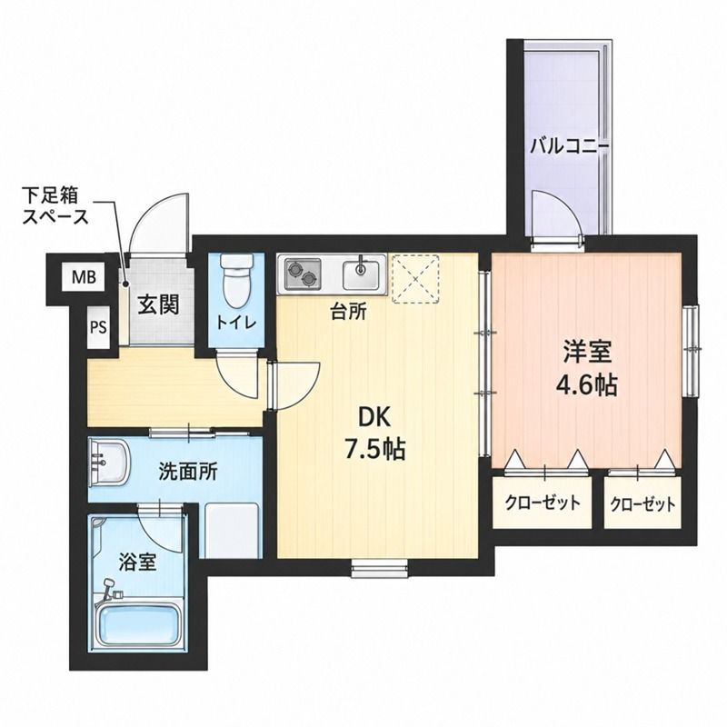 フジパレス津田駅前Ⅰ番館 間取り