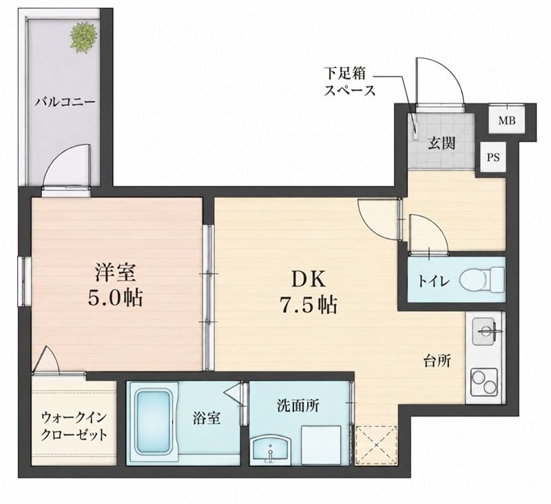 フジパレス津田駅前Ⅰ番館 間取り