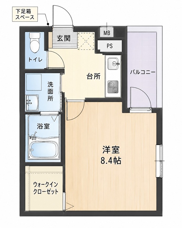 フジパレス津田駅前Ⅱ番館 間取り