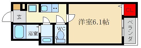 モダンアパートメント枚方上之町 間取り