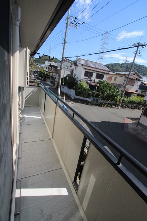 河原ハイツ ベランダ