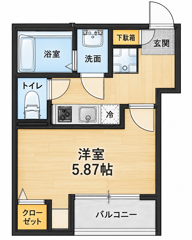 モダンアパートメント枚方上之町 間取り