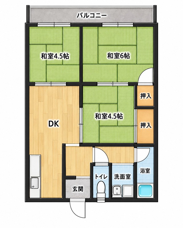 谷嶋ハイツ 間取り