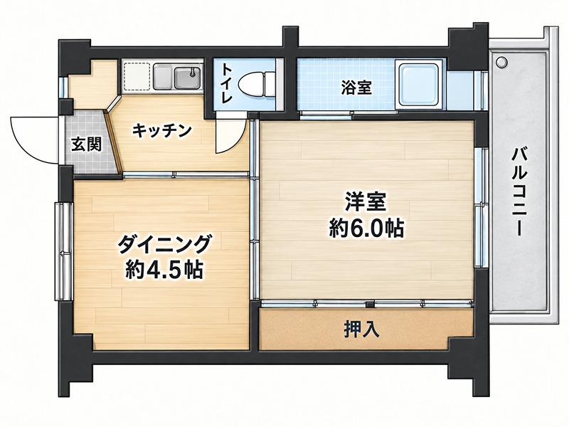 ビレッジハウス星ヶ丘2号棟 間取り