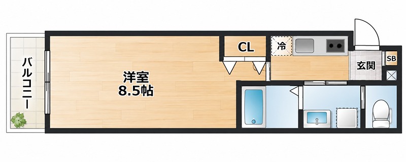 ALEGRIA枚方公園Ⅱ 間取り