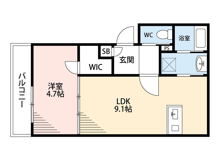ジーメゾン枚方南中振 間取り