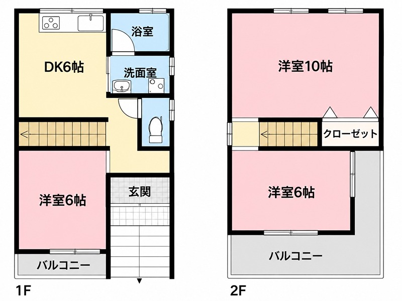 山之上北町3-7　貸家 間取り