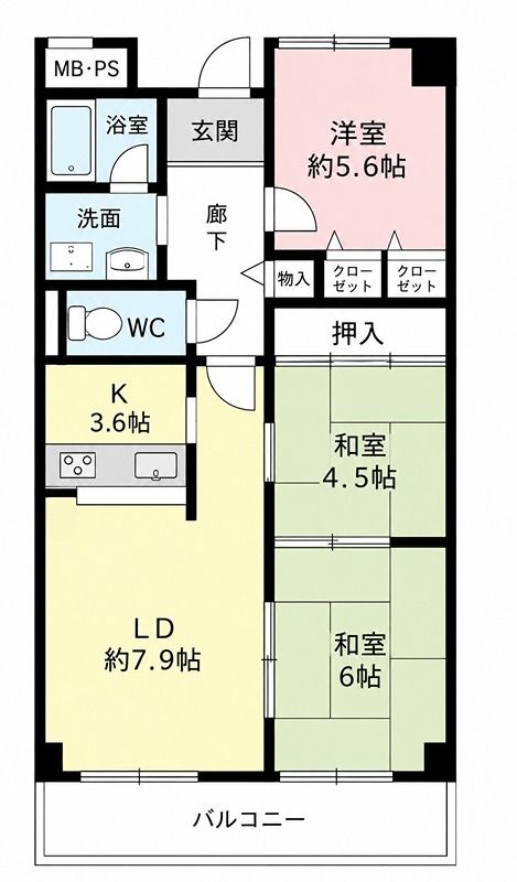 ヴィラージュ樟葉 間取り