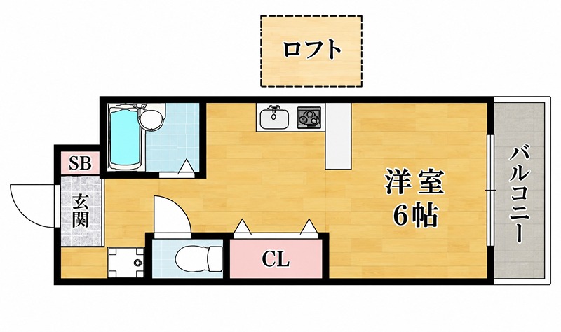 ラフィーネ枚方Ⅲ 間取り