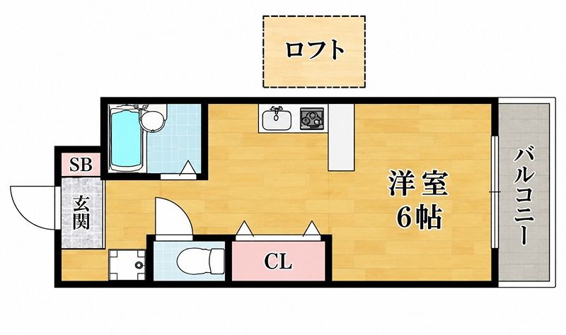ラフィーネ枚方Ⅲ 間取り