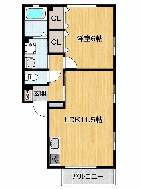 エルツイン　Ａ 間取り