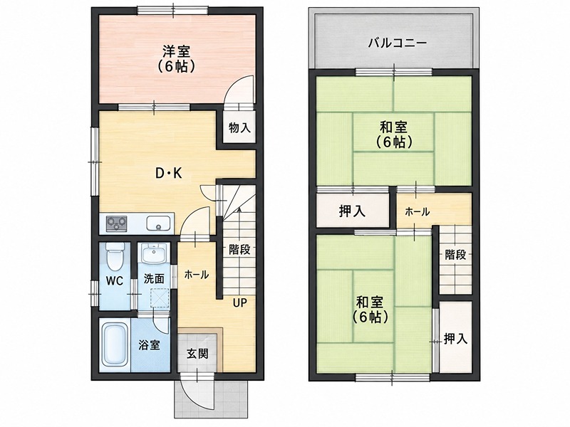 林ハイツ4号　戸建 間取り