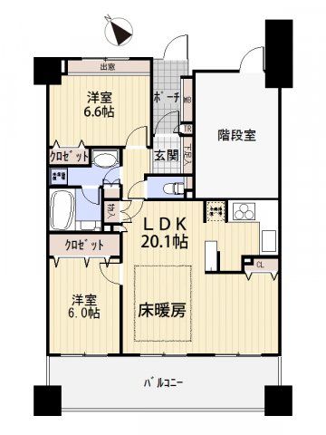 ライオンズマンション横濱元町キャナリシア 間取り