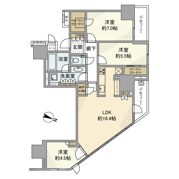 ブランズ横浜 間取り