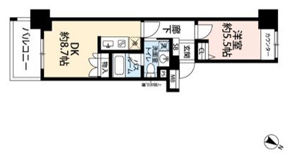 コスモシティ横浜石川町　 間取り