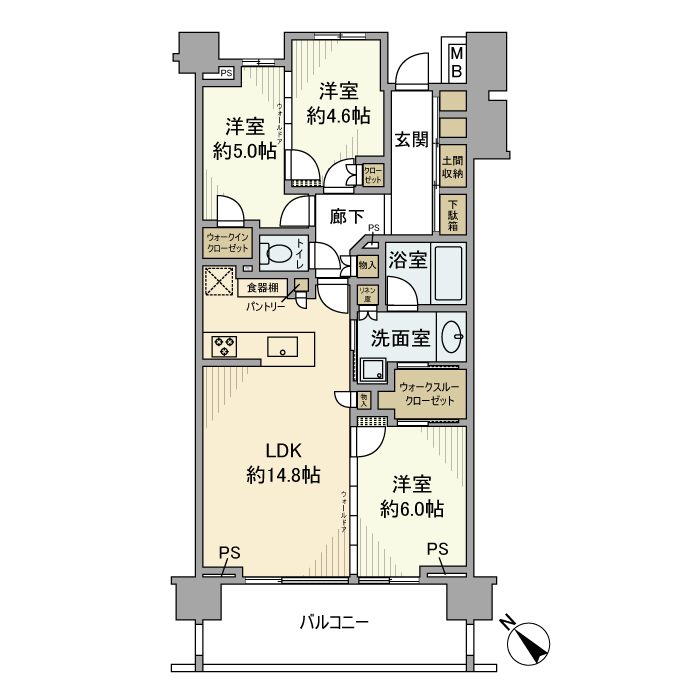 パークホームズ横浜反町 間取り