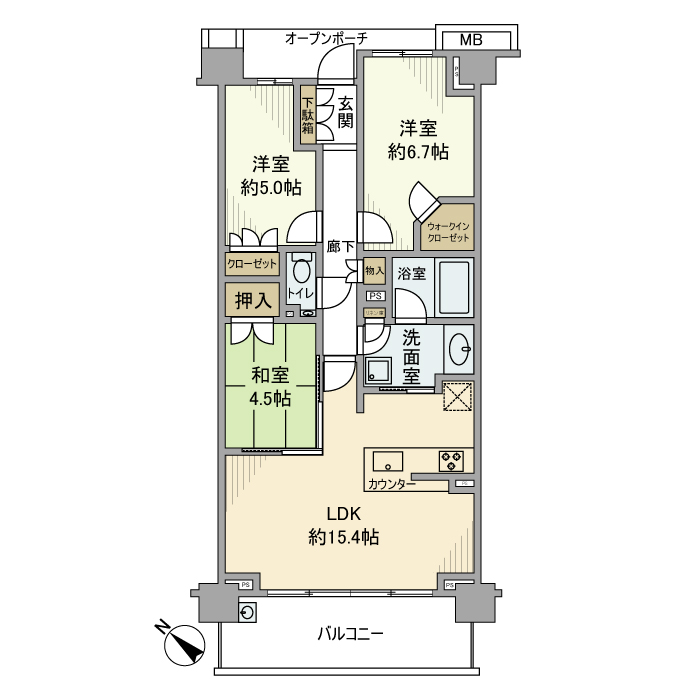 アリュール横濱新子安 間取り