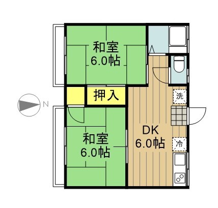 永八荘 202号室 間取り