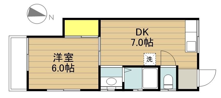 中村ハイツ 201号室 間取り