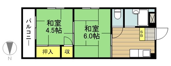 大東ビル 201号室 間取り
