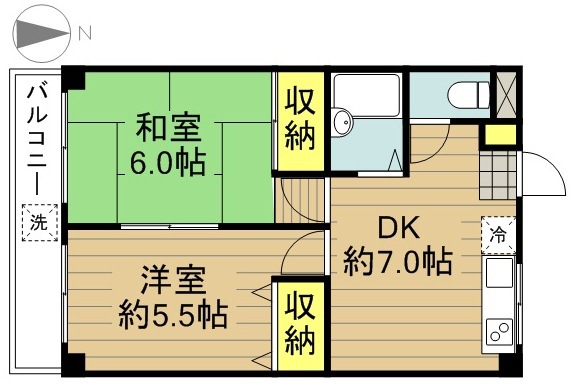 穂高 202号室 間取り