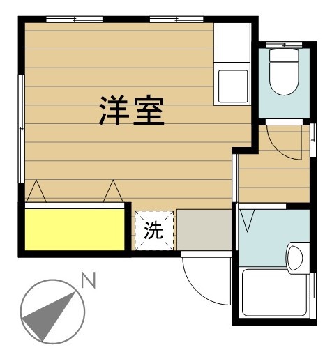 ハイムひかり 102号室 間取り