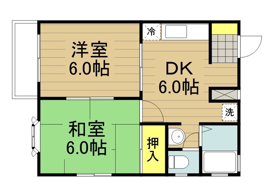 エスペランサ 101号室 間取り