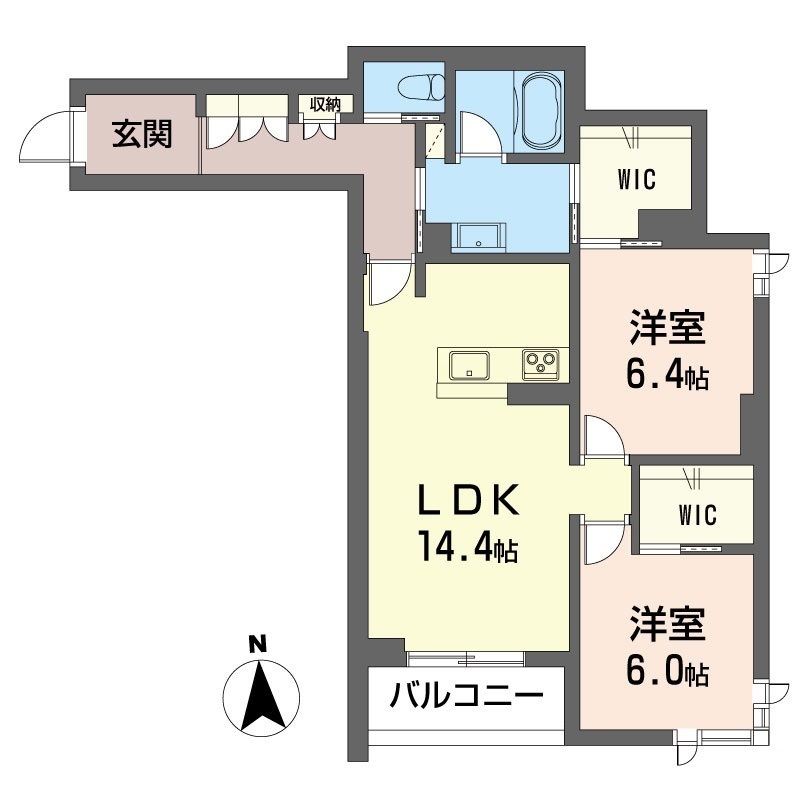 シャーメゾン戸田 301号室 間取り