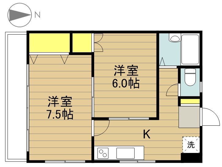 第７秋葉ビル 203号室 間取り
