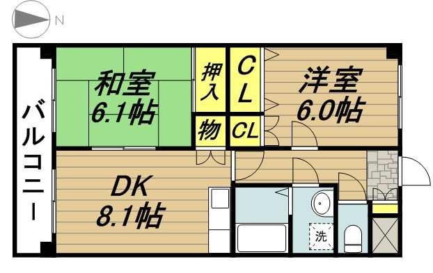 さくらビル 302号室 間取り