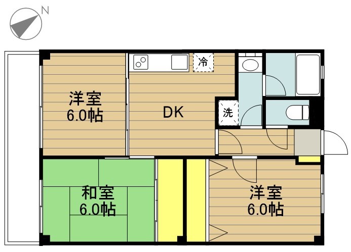 パークヒルズ 303号室 間取り