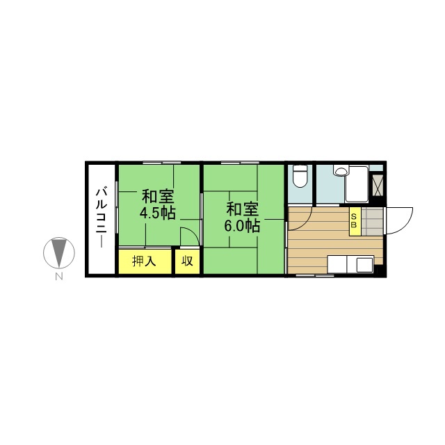 大東ビル 401号室 間取り