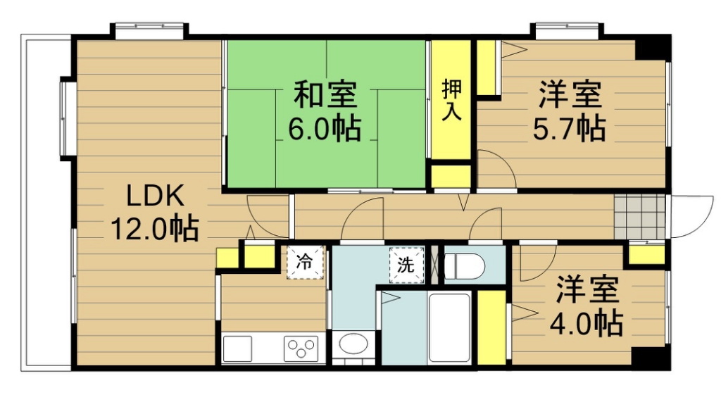 マ・メゾン寿 708号室 間取り