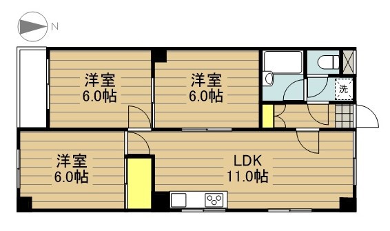 永井マンションＡ 101号室 間取り