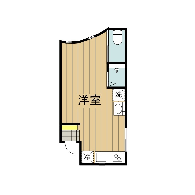 くぼみアパートメント 204号室 間取り