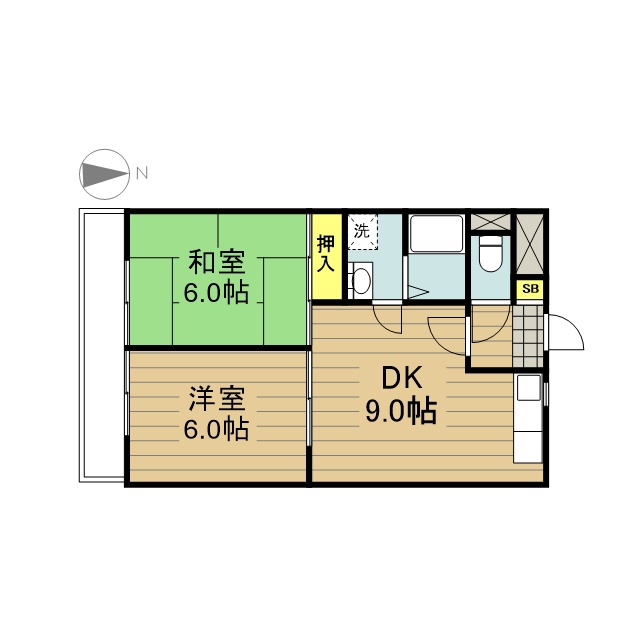 三幸ハイツ 503号室 間取り