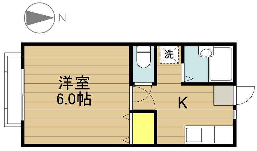 第２ユーハイツ 102号室 間取り