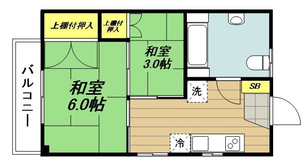 滝沢マンション 302号室 間取り