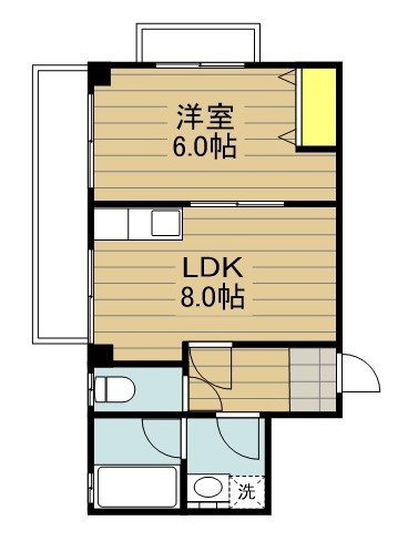 サンセット９０ 301号室 間取り