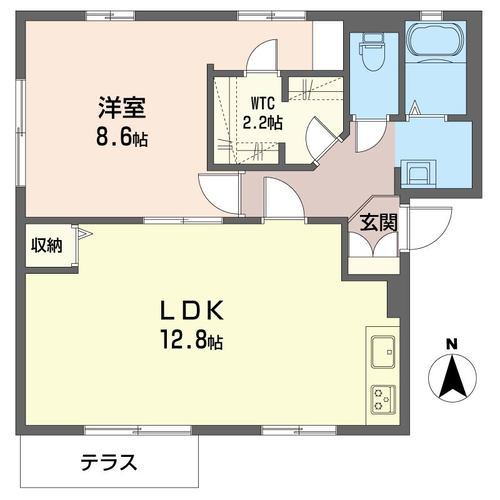 丸福Ａ 102号室 間取り