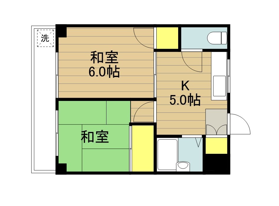 大東京戸田公園ハイツ 302号室 間取り