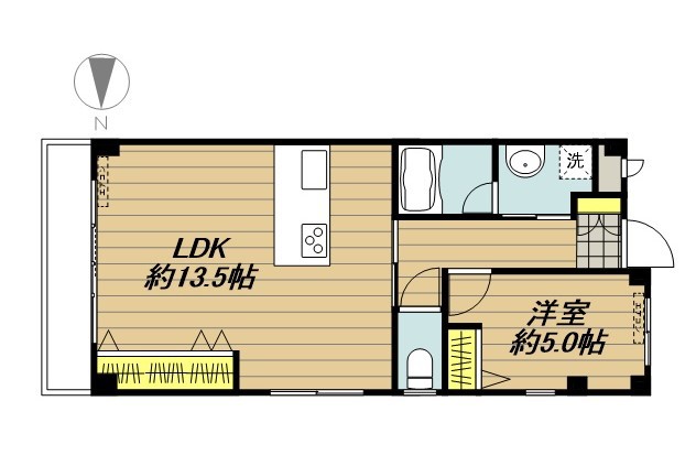２９７ハイム 205号室 間取り