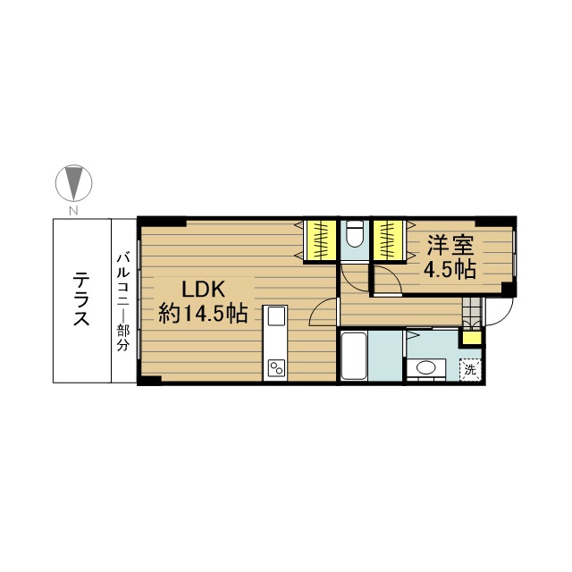 ２９７ハイム 103号室 間取り