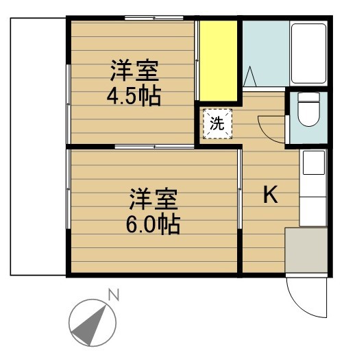 すみれ荘 102号室 間取り